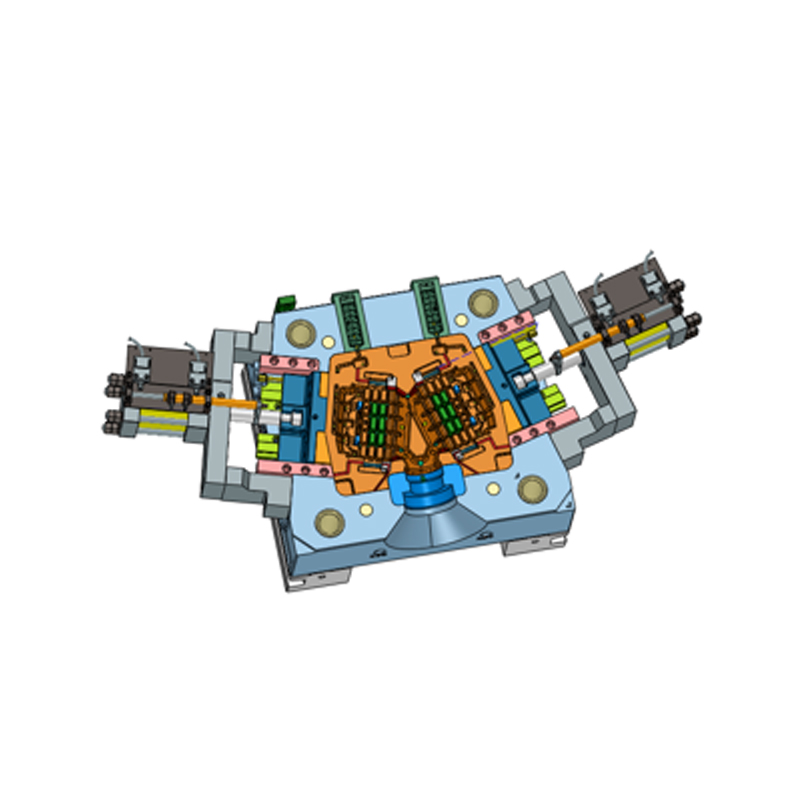 Pelat Kompartemen Baterai Die-Casting Paduan Aluminium Satu Cetakan Dua Lubang